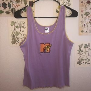 Purple MTV tank top